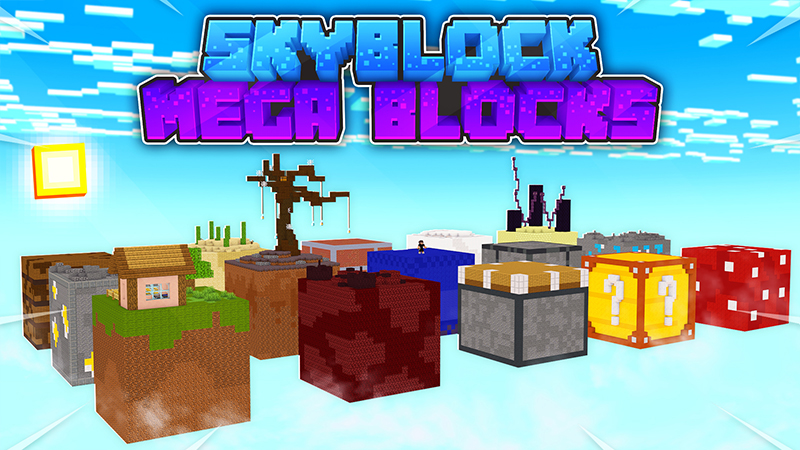 Skyblock Mega Blocks Key Art