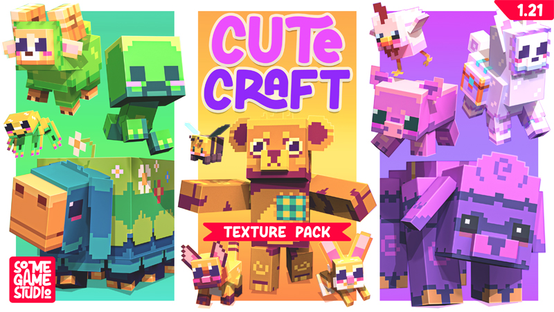 Cute Craft Texture Pack Key Art