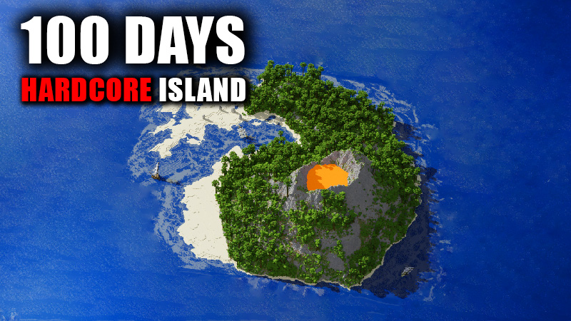 100 Days: Hardcore Island Key Art