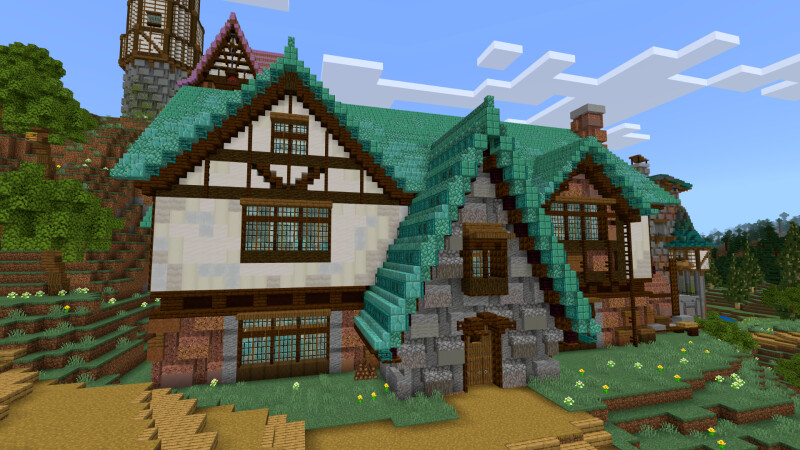 Cute Village Medieval by CrackedCubes (Minecraft Marketplace Map) -  Minecraft Marketplace