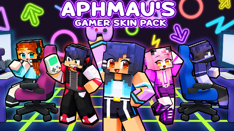 Aphmau's Gamer Skin Pack on the Minecraft Marketplace by CatFace