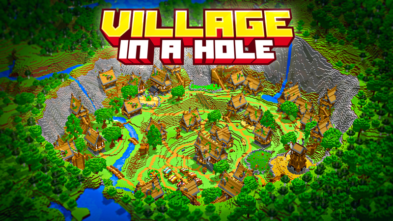 Village in a Hole on the Minecraft Marketplace by GoE-Craft
