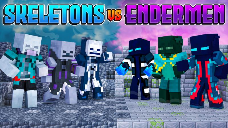 Skeletons vs Endermen Key Art