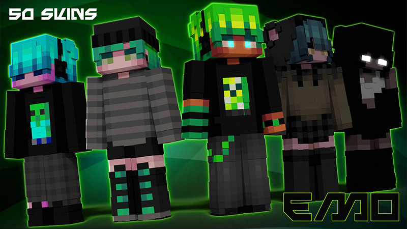 Emo 50 Skins on the Minecraft Marketplace by Hourglass Studios