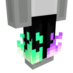 Teal Purple Fire Pants