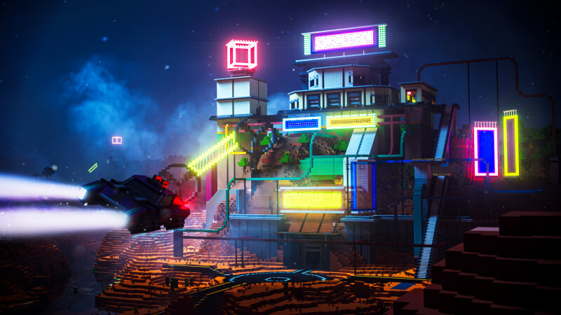 Futuristic Neon Base Key Art