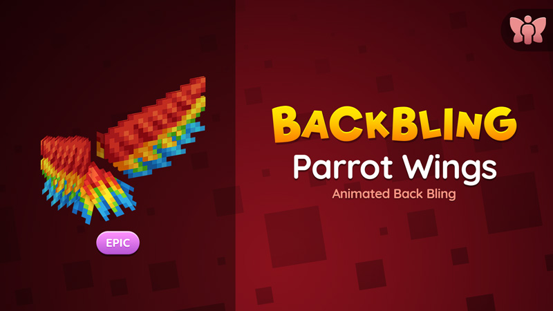 Parrot Wings Back Bling