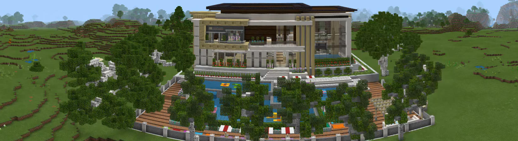 Millionaire Mansion Party Panorama