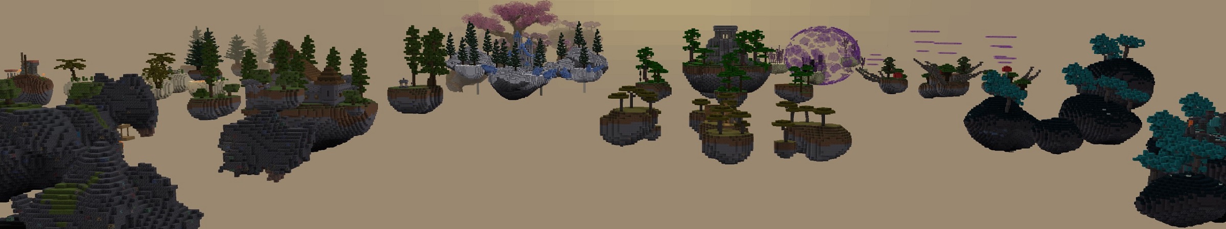 One Block Skyblock Panorama