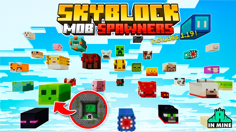 Skyblock Mob Spawners Key Art