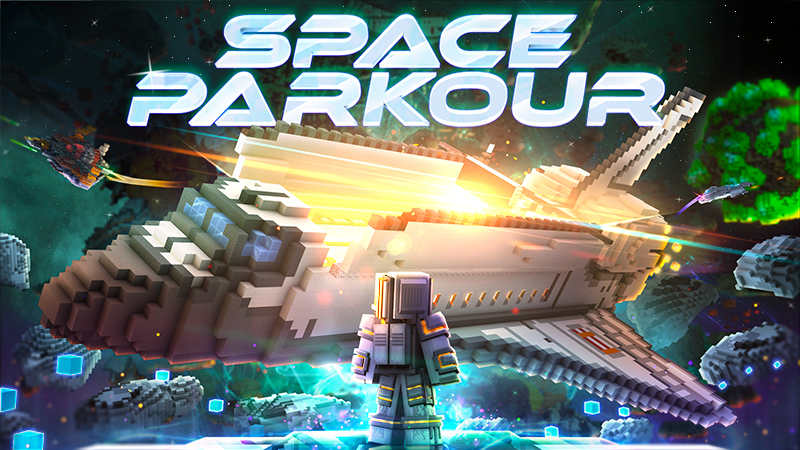 Space Parkour on the Minecraft Marketplace by Glowfischdesigns