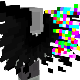 Dual Static Glitch Shadow Neon Wings