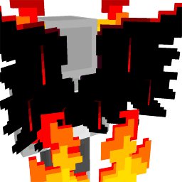 Dark Shadow Fire Demon Knight Wings