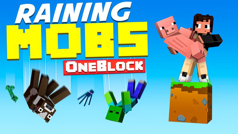 One Block: Raining Mobs Key Art