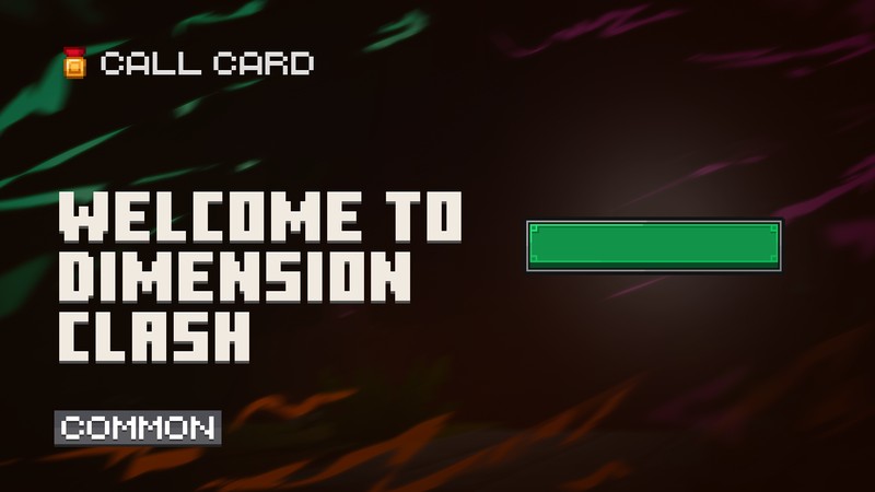 Welcome to Dimension Clash