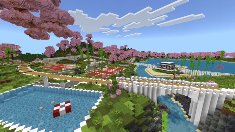 Cherry Tree Mega Mansion Cherry Tree Mega Mansion by CrackedCubes