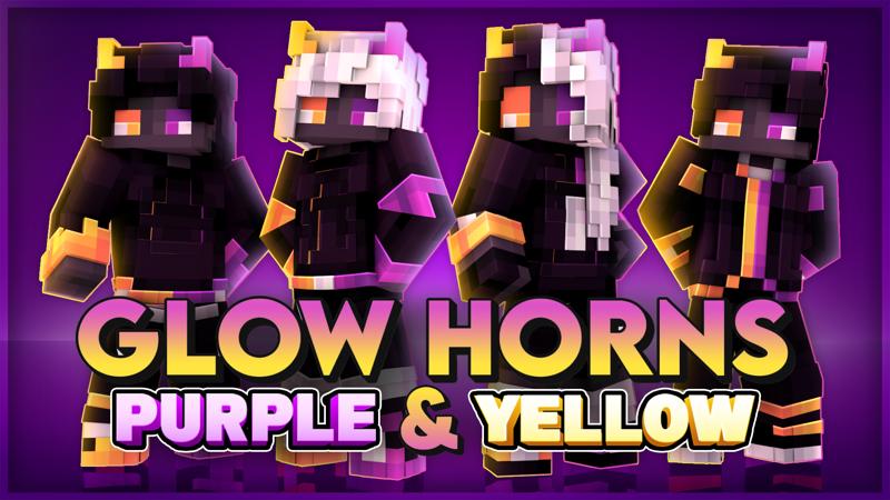 Glow Horns Purple & Yellow Key Art