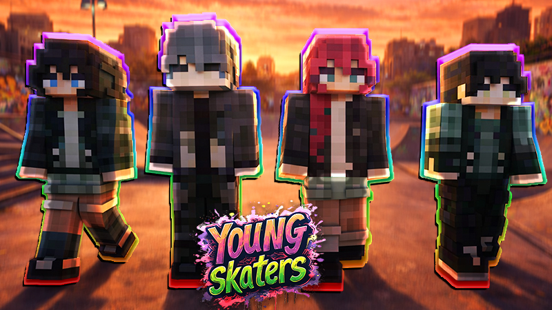 Young Skaters on the Minecraft Marketplace by PixelOneUp