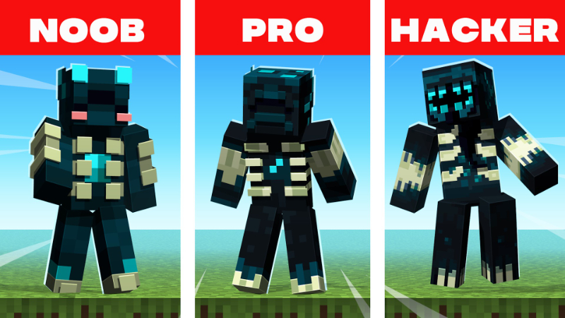 Noob Pro Hacker Skins Key Art