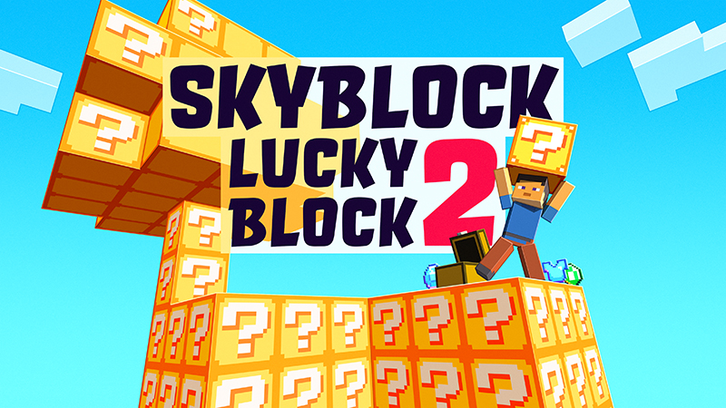 Skyblock Lucky Block 2 Key Art