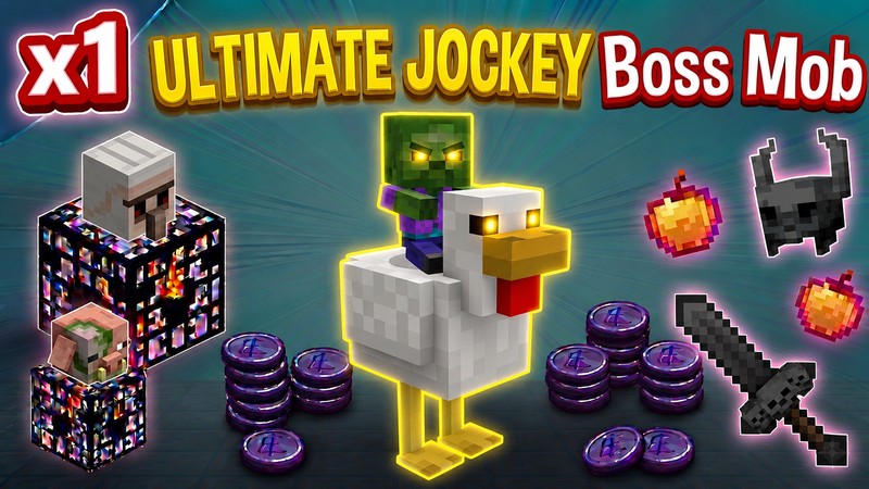 [BedWars SMP] 1x Ultimate Jockey Boss Mob Egg