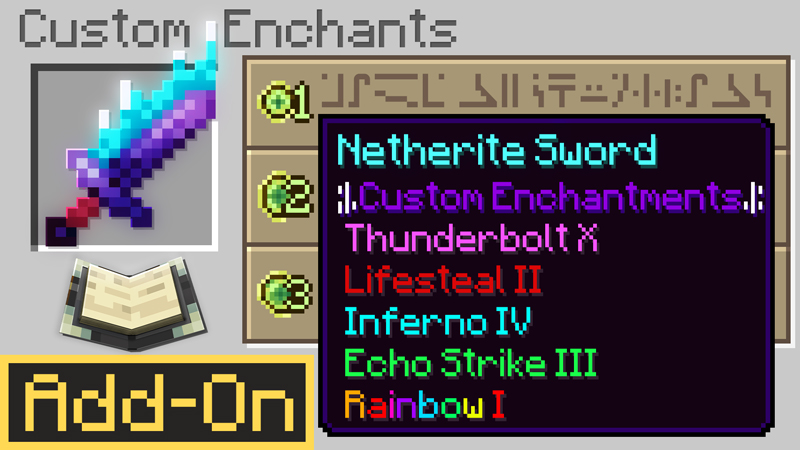 CUSTOM ENCHANTS! Add-On