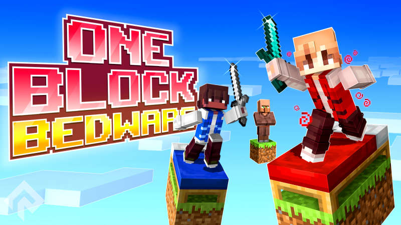 One Block Bedwars Key Art