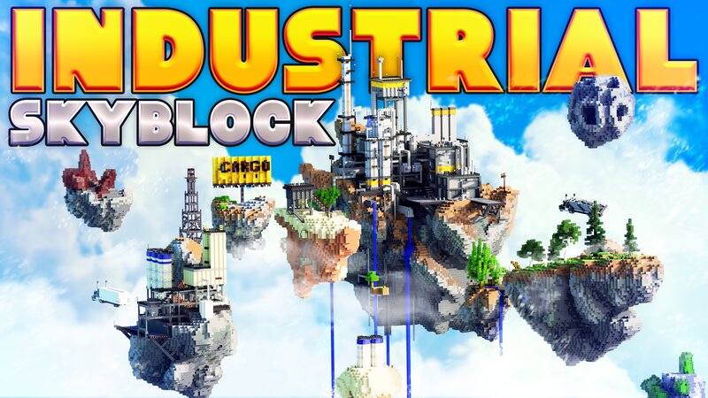 Industrial Skyblock Key Art