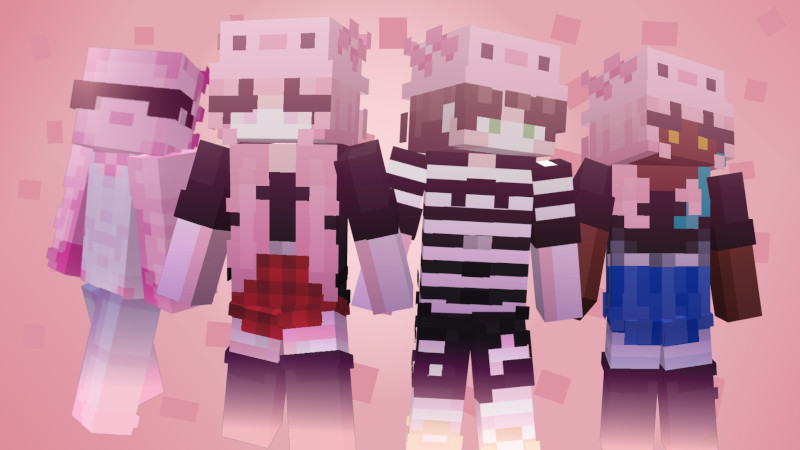 Goth Axolotls on the Minecraft Marketplace by DeepwellBridge