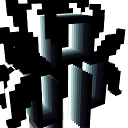 Black White Shadow Demon Wings