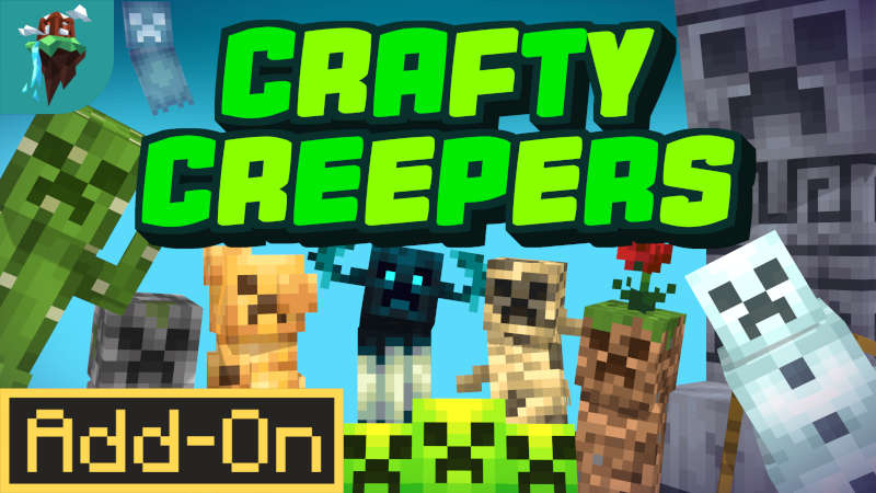 Crafty Creepers Add-On on the Minecraft Marketplace by Polymaps