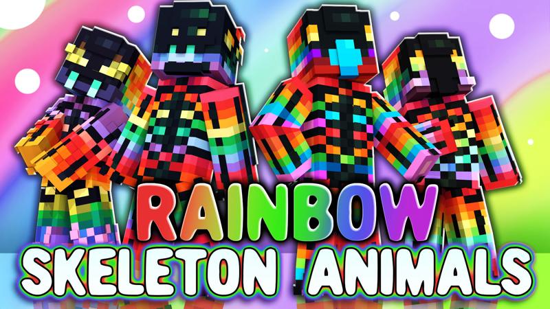 Rainbow Skeleton Animals Key Art