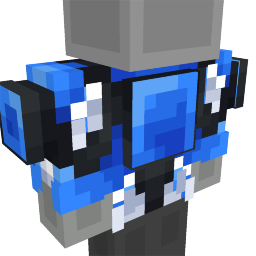Blue White Mecha Armor Key Art