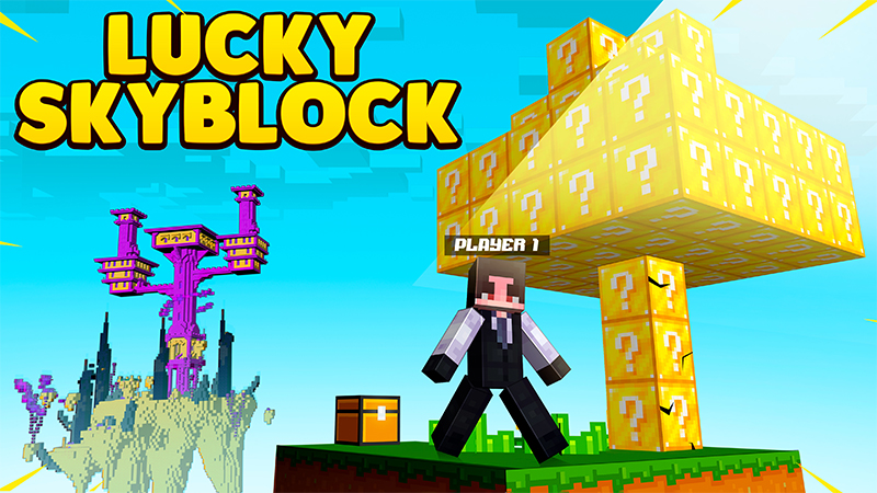 Lucky Skyblock Key Art