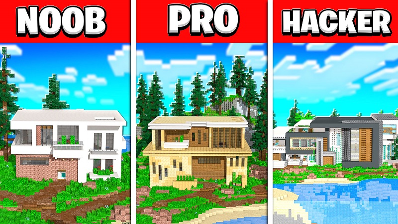 Mansion: Noob Vs Pro Vs Hacker Key Art