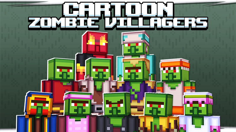 Cartoon Zombie Villagers Key Art