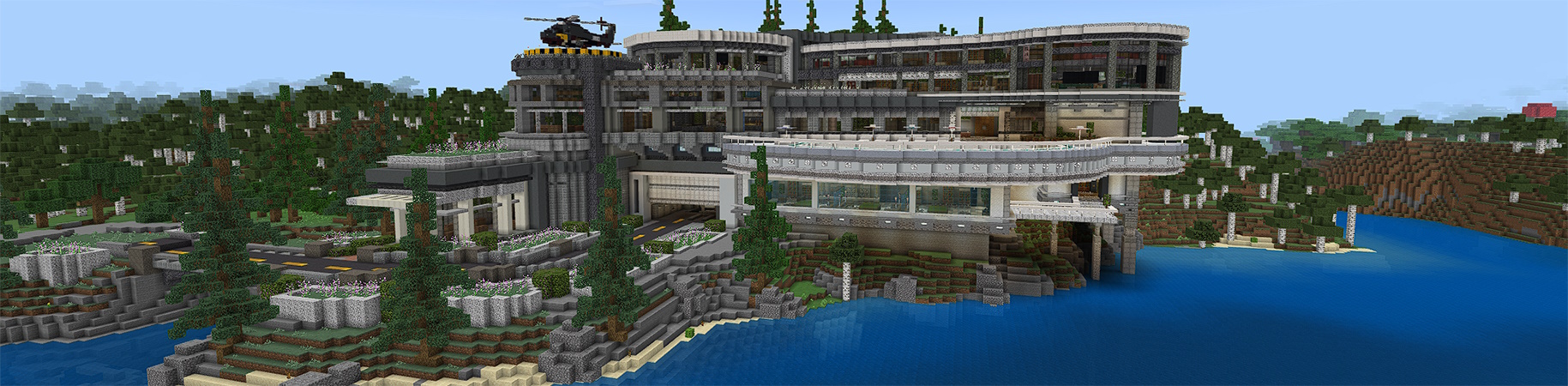 Millionaire Modern Mansion Panorama