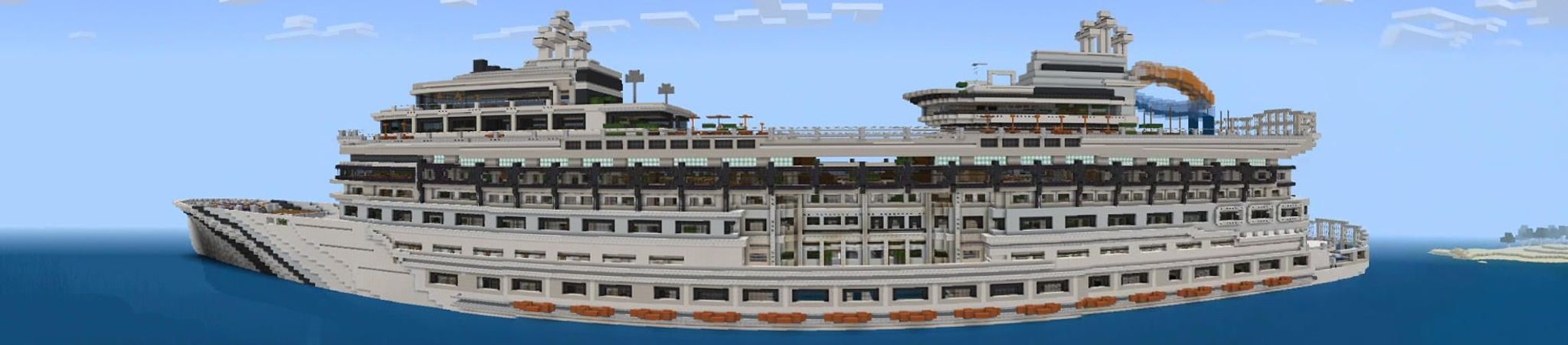Mega Cruise Ship Panorama