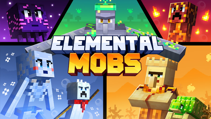 Elemental Mobs Key Art