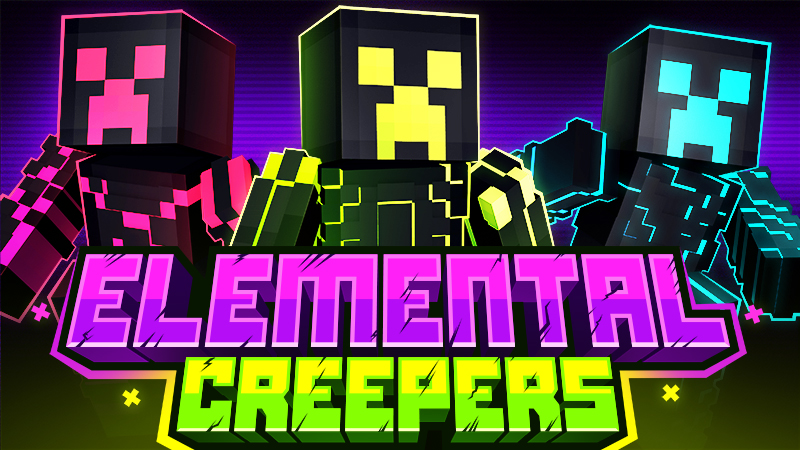 Elemental Creepers on the Minecraft Marketplace by Kreatik Studios