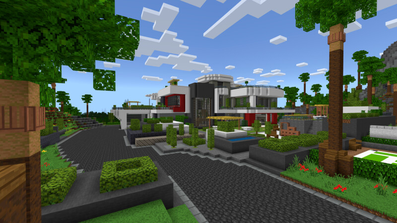 Modern Mega Mansion by CrackedCubes