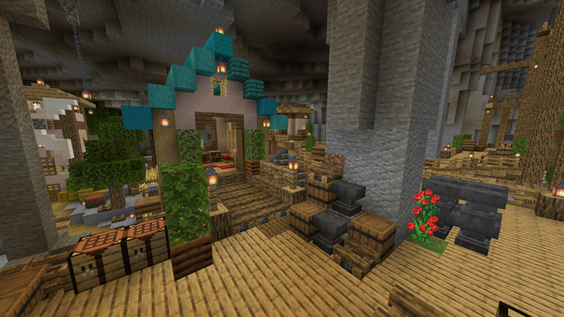 Village In a Cave by Pixell Studio (Minecraft Marketplace Map ...