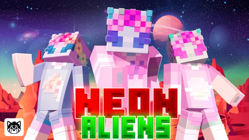 Neon Aliens Key Art