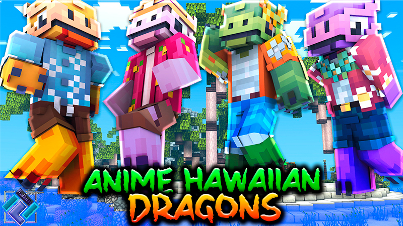 Anime Hawaiian Dragons Key Art