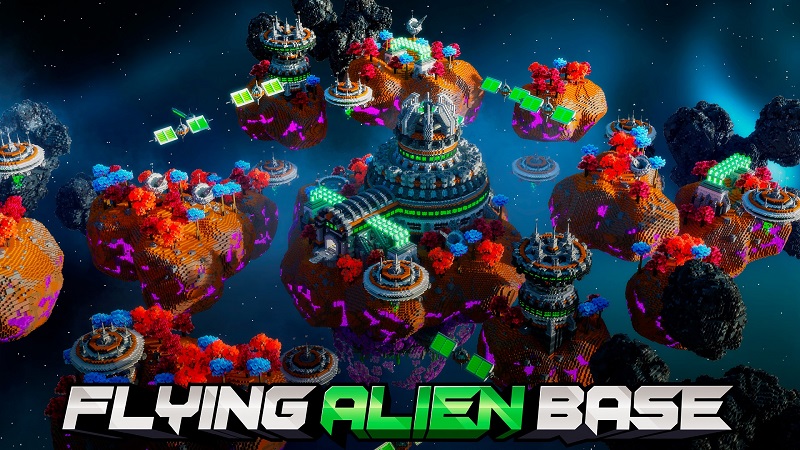 Flying Alien Base Key Art