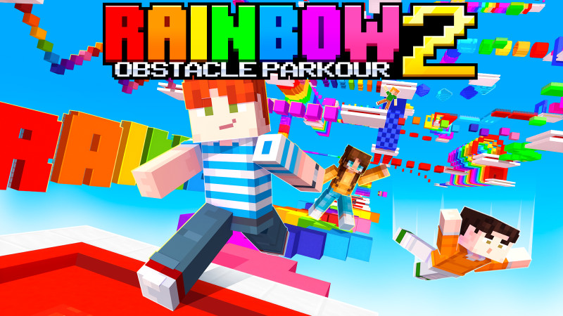 Rainbow Obstacle Parkour 2 Key Art