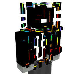 Black RGB Glitch Suit Key Art