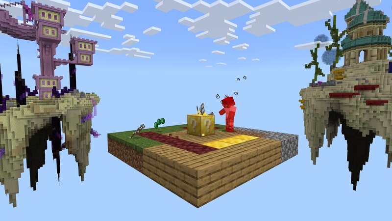 Lucky Oneblock By 2 Tail Productions Minecraft Marketplace Map   Screenshot 5 