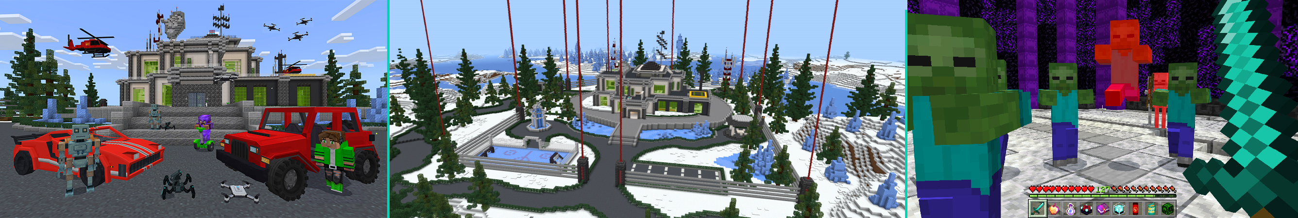 Winter Hacker Mansion Panorama