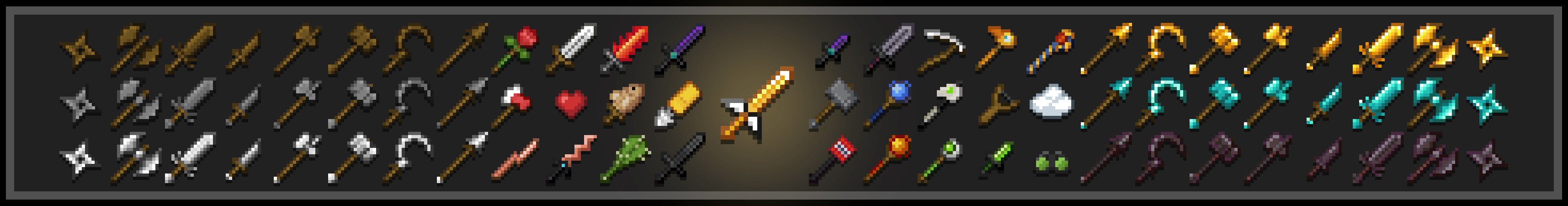 Weapons Skyblock Panorama